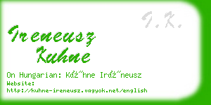 ireneusz kuhne business card